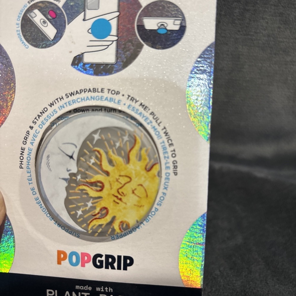 PopSockets‎ PopGrip Premium Phone Grip & Stand - Translucent Sun And Moon